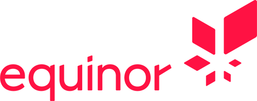 The logo for Equinor a Norwegian state-owned multinational energy company headquartered in Stavanger, Norway.