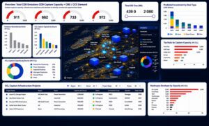 Screenshots of Olsights Interactive Dashboards the Future of Energy Market Intelligence