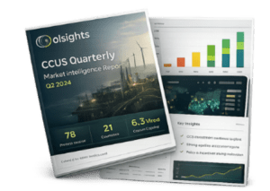 An AI generated image of the Olsights digital interactive CCUS Market Intelligence Report. 