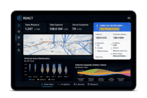 Screenshot rom Olsights Bespoke Digital Application REACT